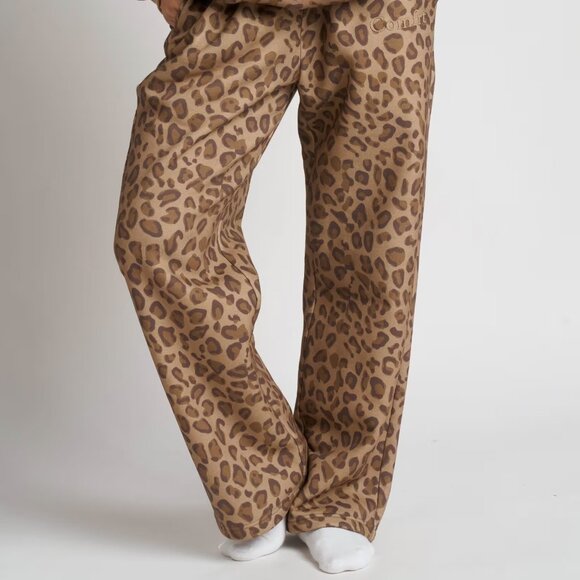 Comfrt Brown Leopard Straight leg Sweatpants 2X | Cozy Lounge Pants | NEW - Picture 2 of 5